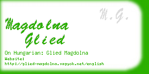 magdolna glied business card